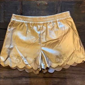 Press by Nordstrom’s gold shorts. HOT FOR HOLIDAYS